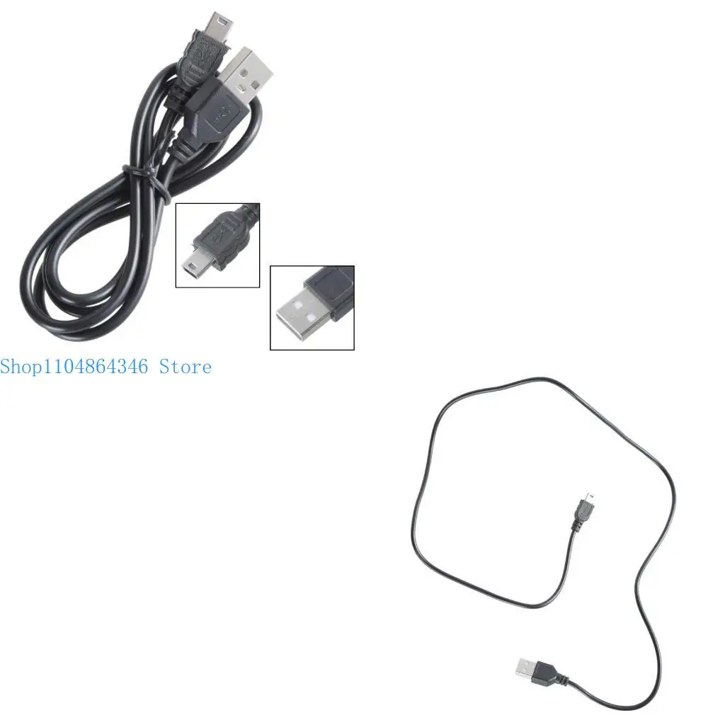 5ASD USB 2.0 MALE A ถึง MINI B 5-PIN CABLE