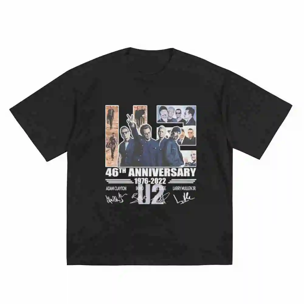 U2 46th Anniversary 1876 2022 Thank You For The Memories Short Sleeve Tee 100% Cotton T-Shirt