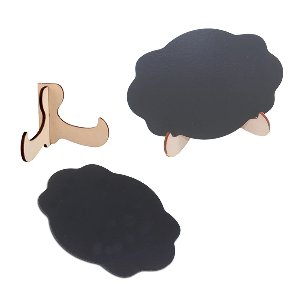 10pcs Mini Blackboard Display Board Thick Wooden Frame Individual Wrap For Wedding Party Table Number Holder Chalkboard Sign