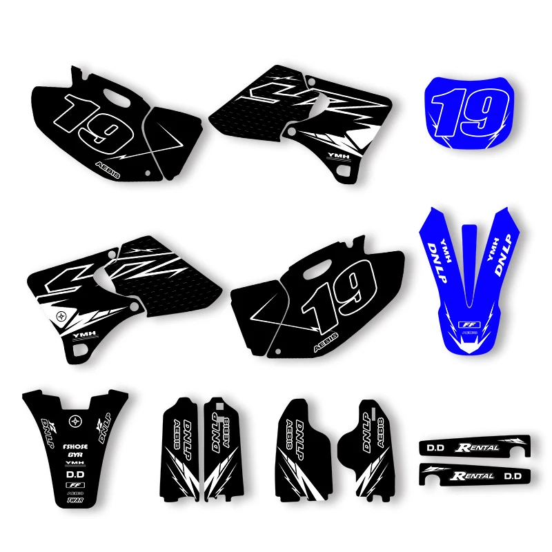 

Sawrain Motorcycle Sticker Custom Team Graphics Decals Kit For YAMAHA 1998 1999 2000 2001 2002 YZ 250 400 426 004