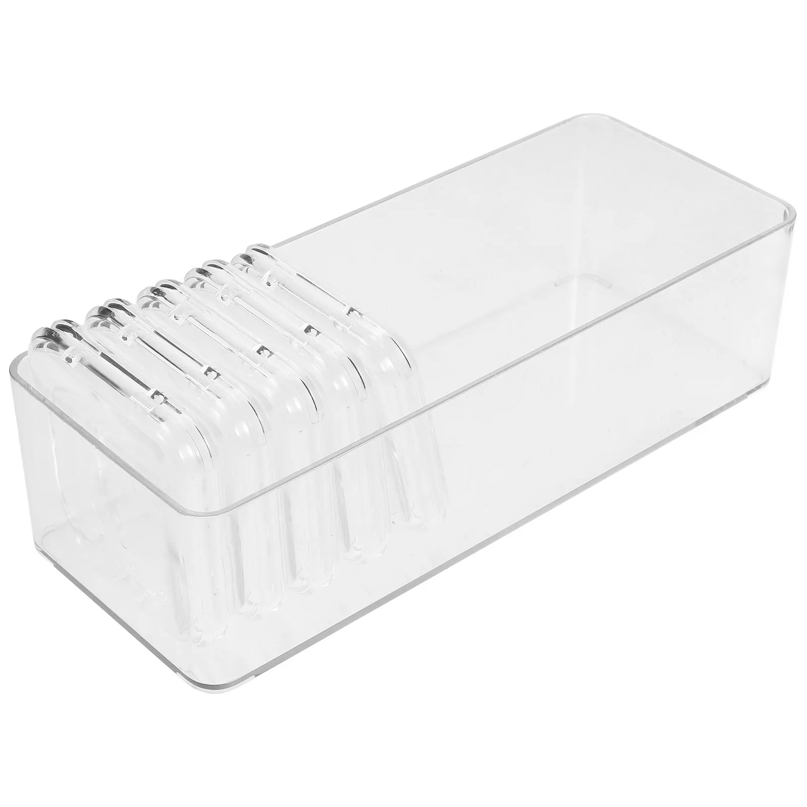 1Set Transparent Acrylic Badge Display Box Large Scratch Proof Brooch Pin Organizer Jewelry Storage Case for Office Home Retail