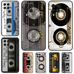 Vintage Cassette tape retro style Case For Samsung Galaxy M13 M33 M23 M53 M30s M31s M12 M32 M52 M20 M21 M51 M14 M34 M54 Cover