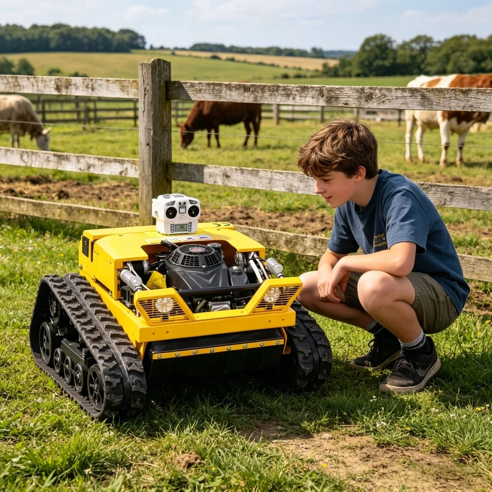 

Remote Control Lawn Mower Robust Structure Garden Stable Operation High Quality All Terrain Trimming Professional