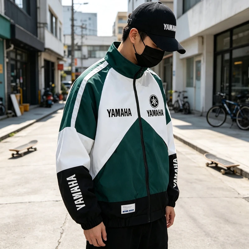 Yamaha Racing Jacket - Men's and Women's Spring-Autumn Zipper