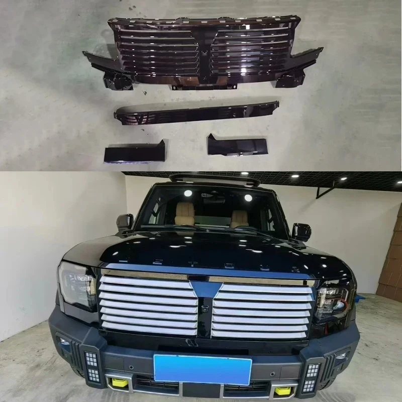 Car Front Face Grille Fit for Jetour Traveller T2 2023-2025 Special Modified Auto Bumper Grille Car Exterior Accessories