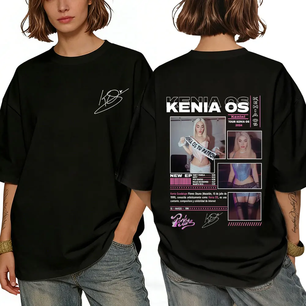 

Singer Kenia Os Kenini Tour 2026 T-shirt Men Women Fashion Pop Music Streetwear Unisex High Quality Soft Cotton Oversized Tees
