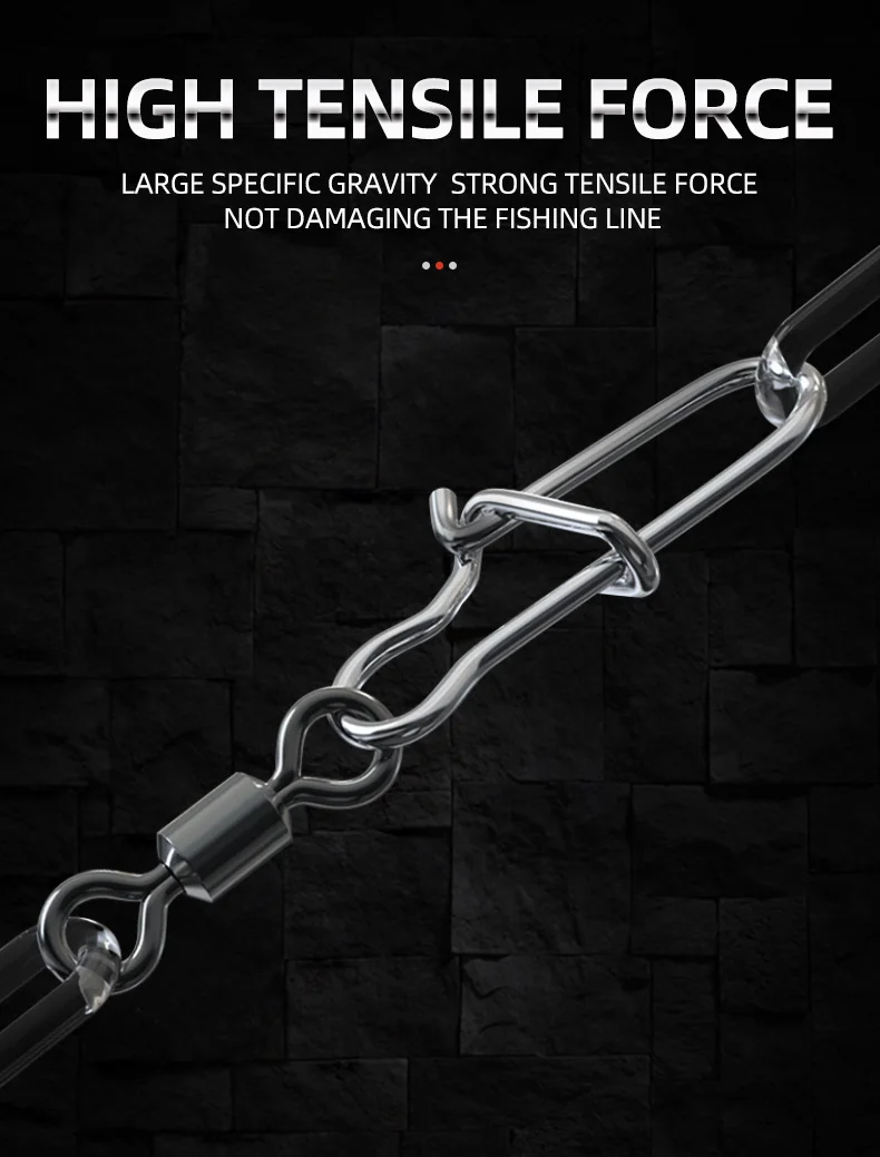 ShareShark 100 Stück Lagerwirbel Angelverbinder Rolling Fishing Wirbel Snap Angelköder Haken Zubehör Tackle – Detail 4