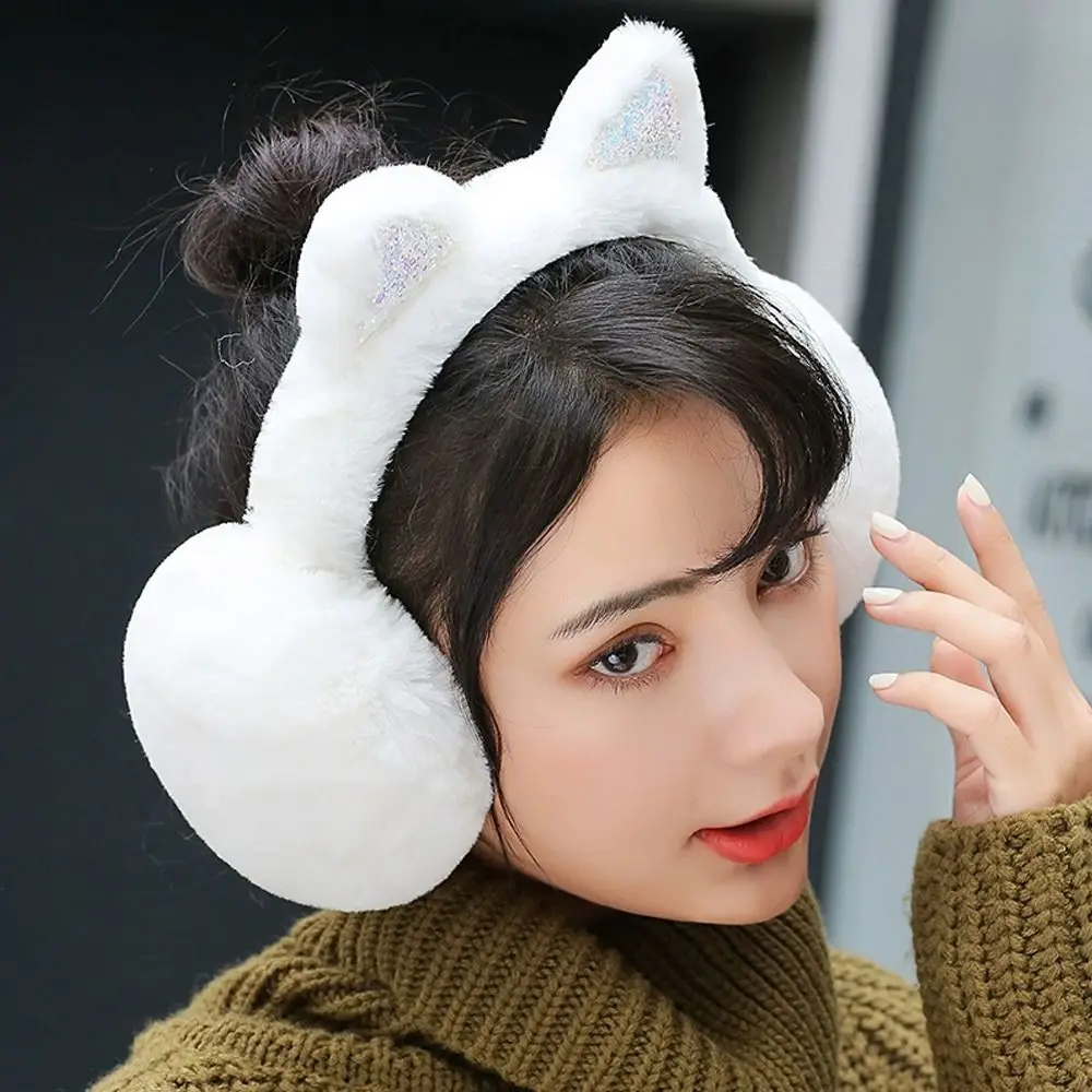 Cute Rabbit Design Animal Ear Earflap Hat Thickened Frog Animal Style Beanie Cap Foldable Design Korean Style Warm Ear Muffs