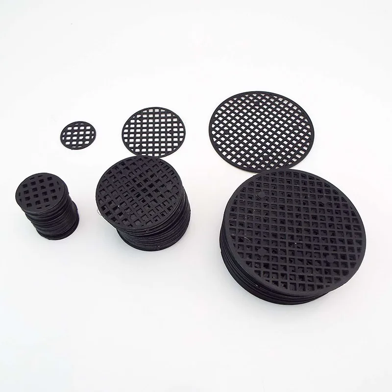 25pcs 2.5cm 4.5cm 7.5cm Round Flower Plant Pot Hole Mesh Bottom Pad for Bonsai Pot Grid Mat Drainage Netting Hole Screen