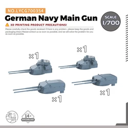 Yao's Studio LYCG700354 1/700  Model Upgrade Parts German Navy Main Gun