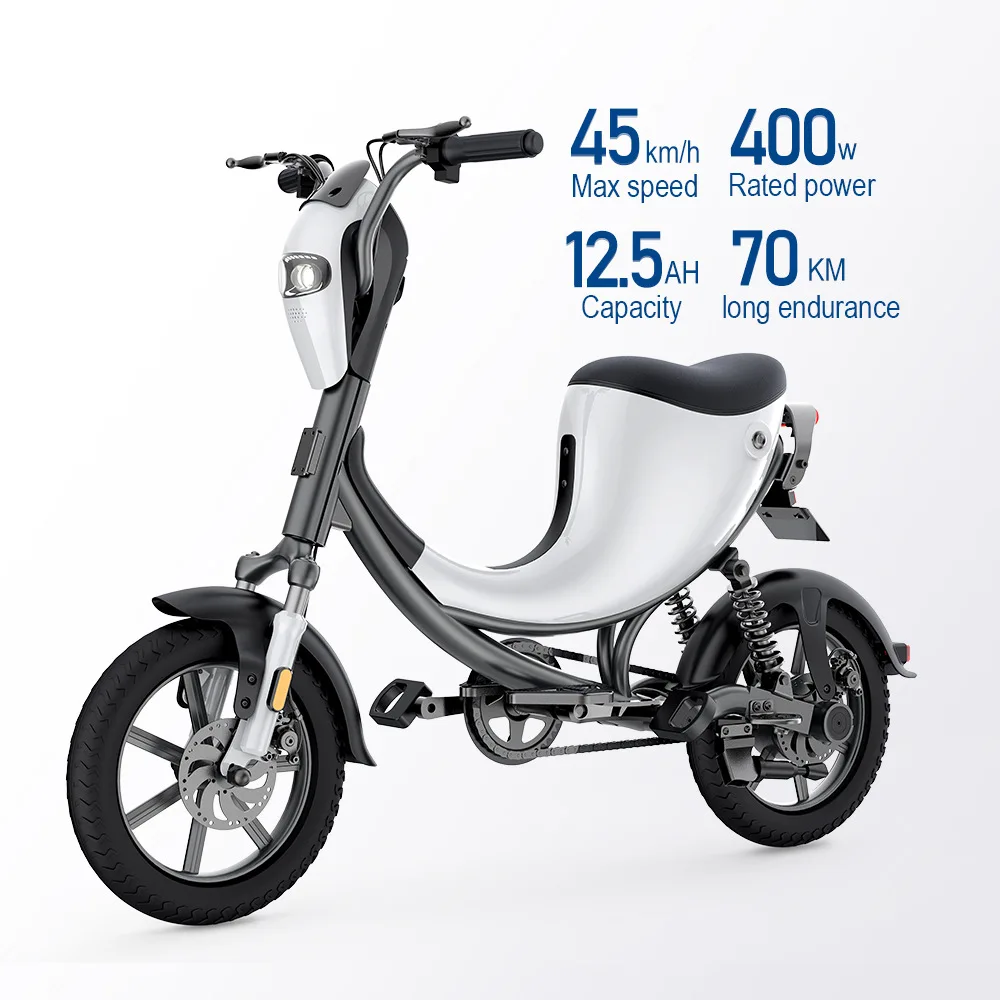 Electric Bike Lithium Battery, 48V 10AH Portable Smart Scooter Power Supply, High Capacity Long Life E-Bike Battery Pack