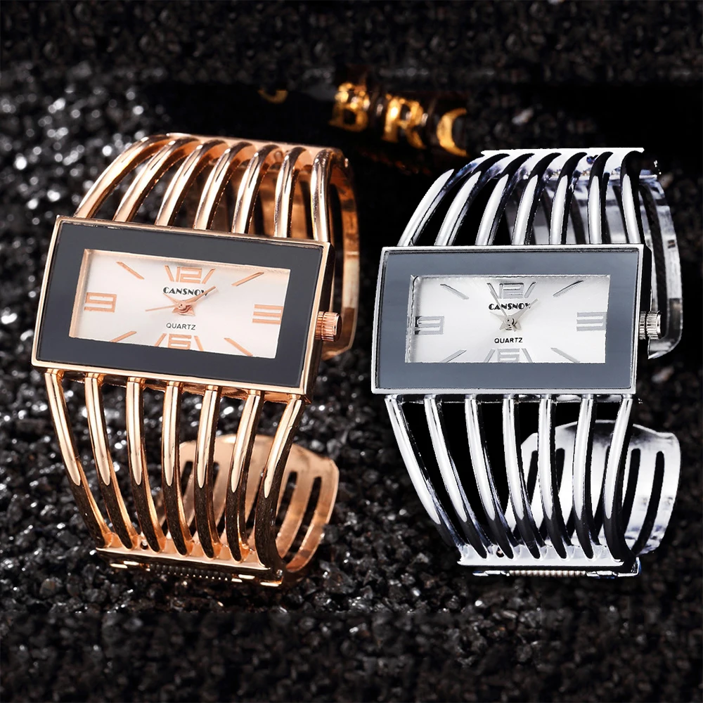 Women Fashion Bangle Watch Dress Full Stainless Steel Strap Luxury Rose Gold Bracelet Wrist Watch 2023 Hot Relogios Femininos