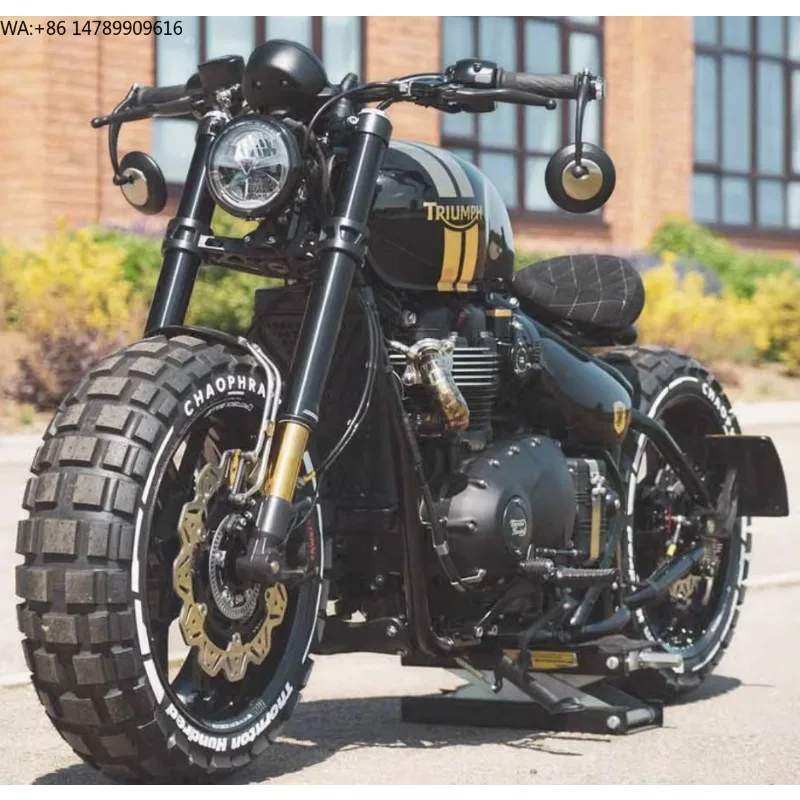 Full-Size Range High-End Custom Motorcycle WheelsFor Triumph Bobber Upgrade To Thornton Wide Wheel Kit Front 180 Rear 200 Rims