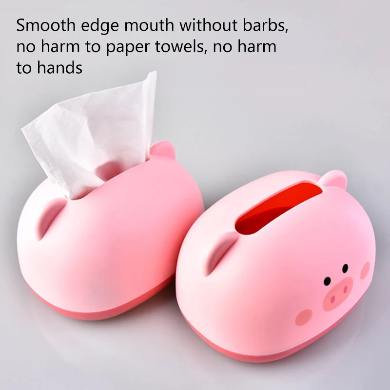 Napkin Holder Household Living Room Dining Room Creative Pig Storage Box Simple Storage Tissue Box