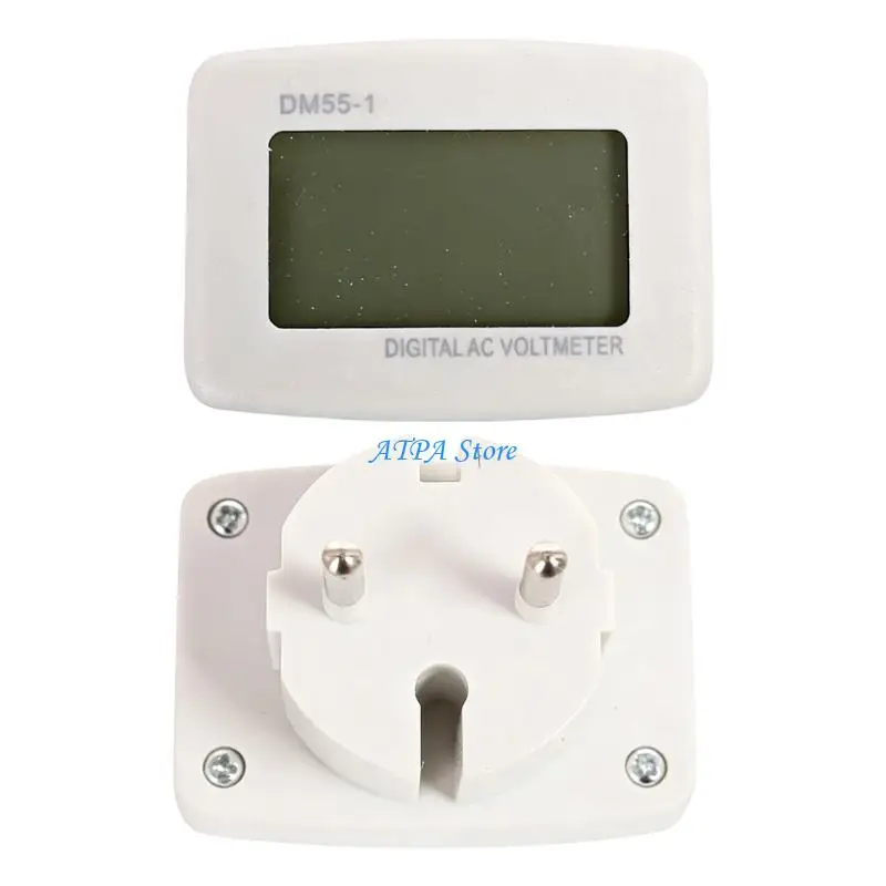 U13C Digital AC LCD Meter with Clear Display & ABS Housing Accurate Digital Gauge for Cars & Motorcycles