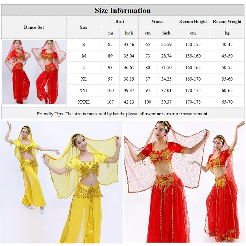 Women Shiny Belly Dance Beaded Tops Harem Pants Set Adult Oriental Indian Sparkly Dancewear Halloween Costume Cosplay Rave Suit