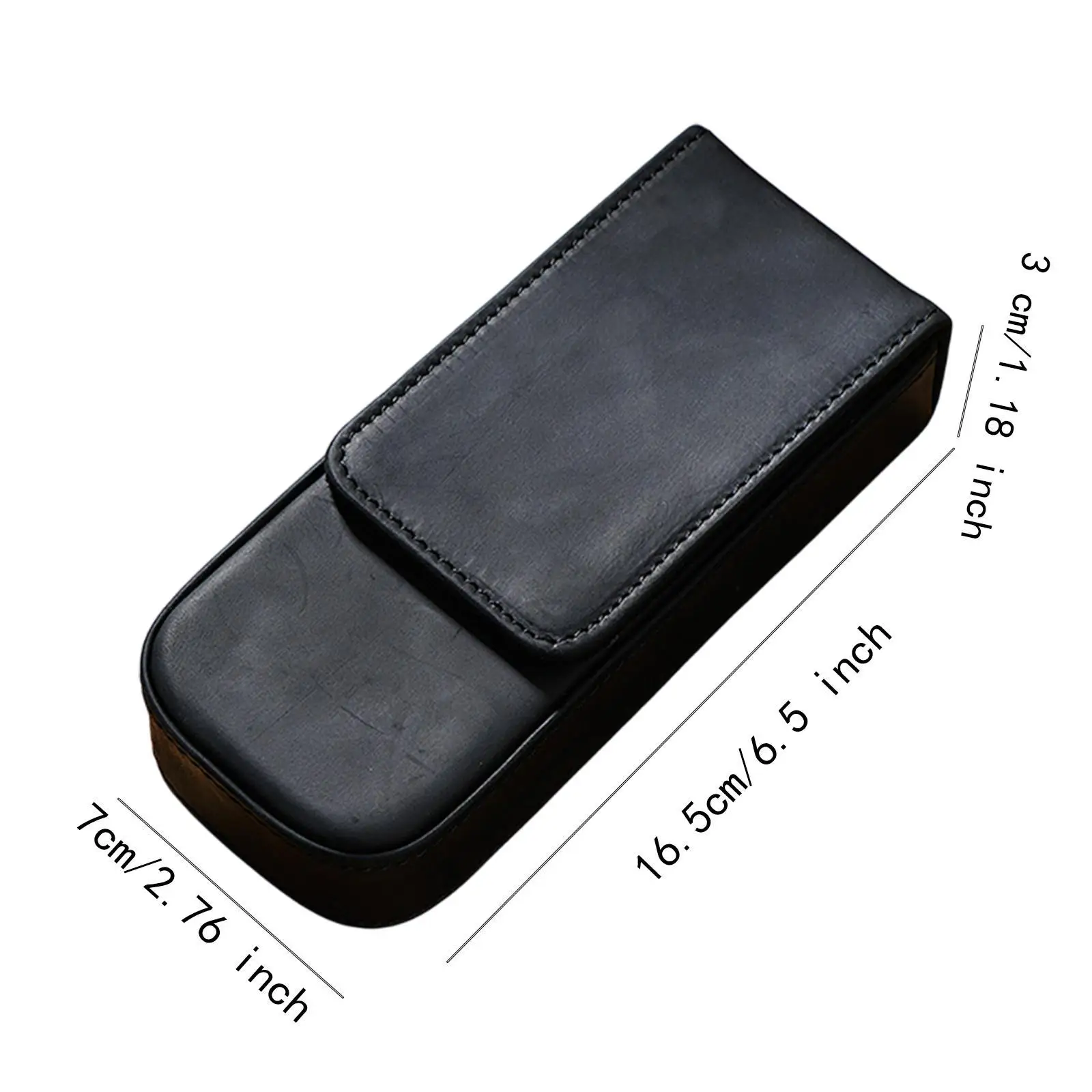 학교 사무실 학생을 위한 PU 가죽 펜 케이스 선물 상자 슬리브 커버 3S 묶음