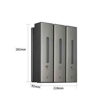 Shower and Lotion Dispenser Wall-mounted Manual Soap Dispenser Hotel Household Bathroom Punch-free Soap Dispenser Large Capacity