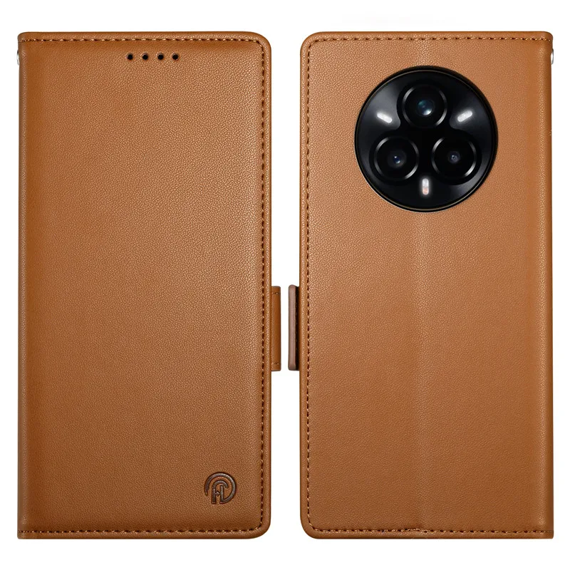 Luksusowe etui z klapką do Realme 16 15 15T 15X 14 14X 13 12 12X 11X 11 Pro Plus 5G, skórzane etui portfelowe, ochronne obudowy na telefon. — zdjęcie produktu 2
