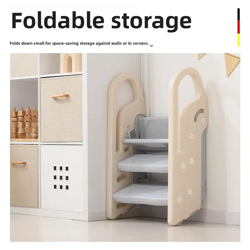 Foldable Kids Sink Step Stool Armrest Ladder Preschool Washbasin Bench Children's Climbing Ladder Baby's Hand Washing Steps
