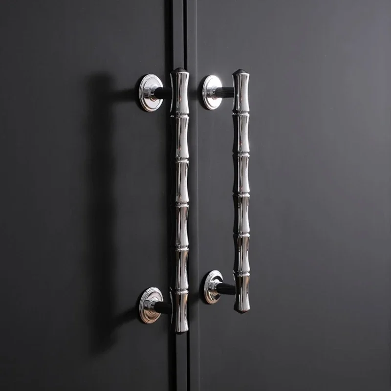 

Light Luxury French Brass Cabinet Door Handle Personalized Bamboo Shaped Cabinet Handle Creative High-end Drawer Handle