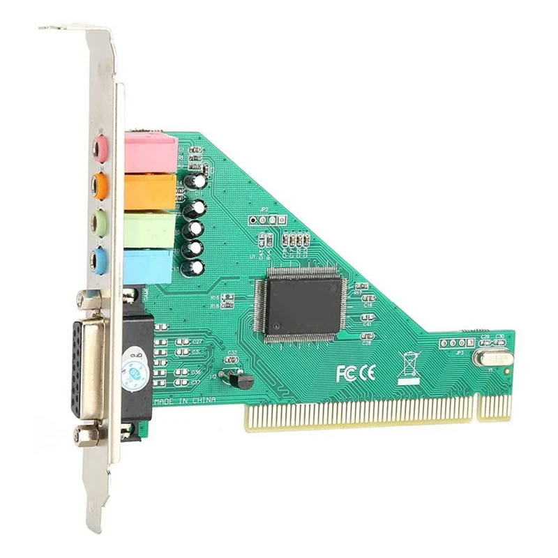 PCI Sound Card 4.1 Channel Computer Desktop Built-In Sound Card Internal Audio Card Stereo Surround CMI8738