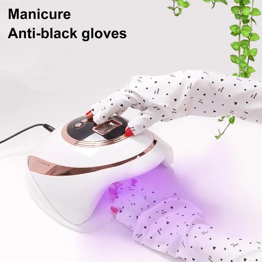 Anti UV Gloves UV-Resistant Wearing Quick-drying Protect Hands Breathable Nail Lamp Light Manicure Gloves Nail Salon Accessories