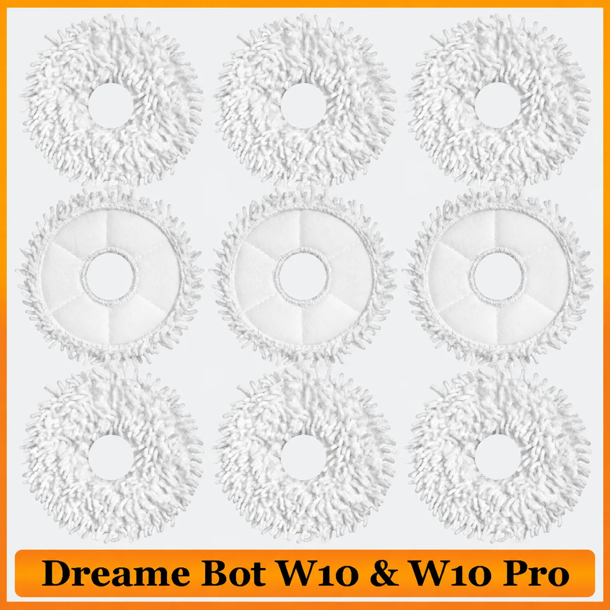 Mop Pad Spare Parts For XiaoMi Dreame Bot W10 & W10 Pro Self-Cleaning Robot Vacuum And Mop Accessories Vacuum Cleaner Mop Cloth