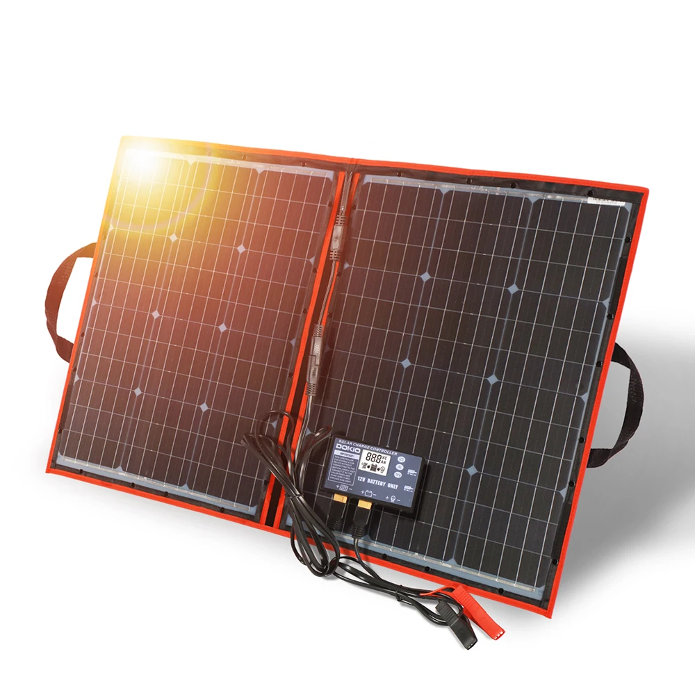 

New 18V 100w Solar Panel Flexible Foldble Solar Charge mobile phone usb Charge 12V Outdoor Solar Panels For camping/Boats/Home