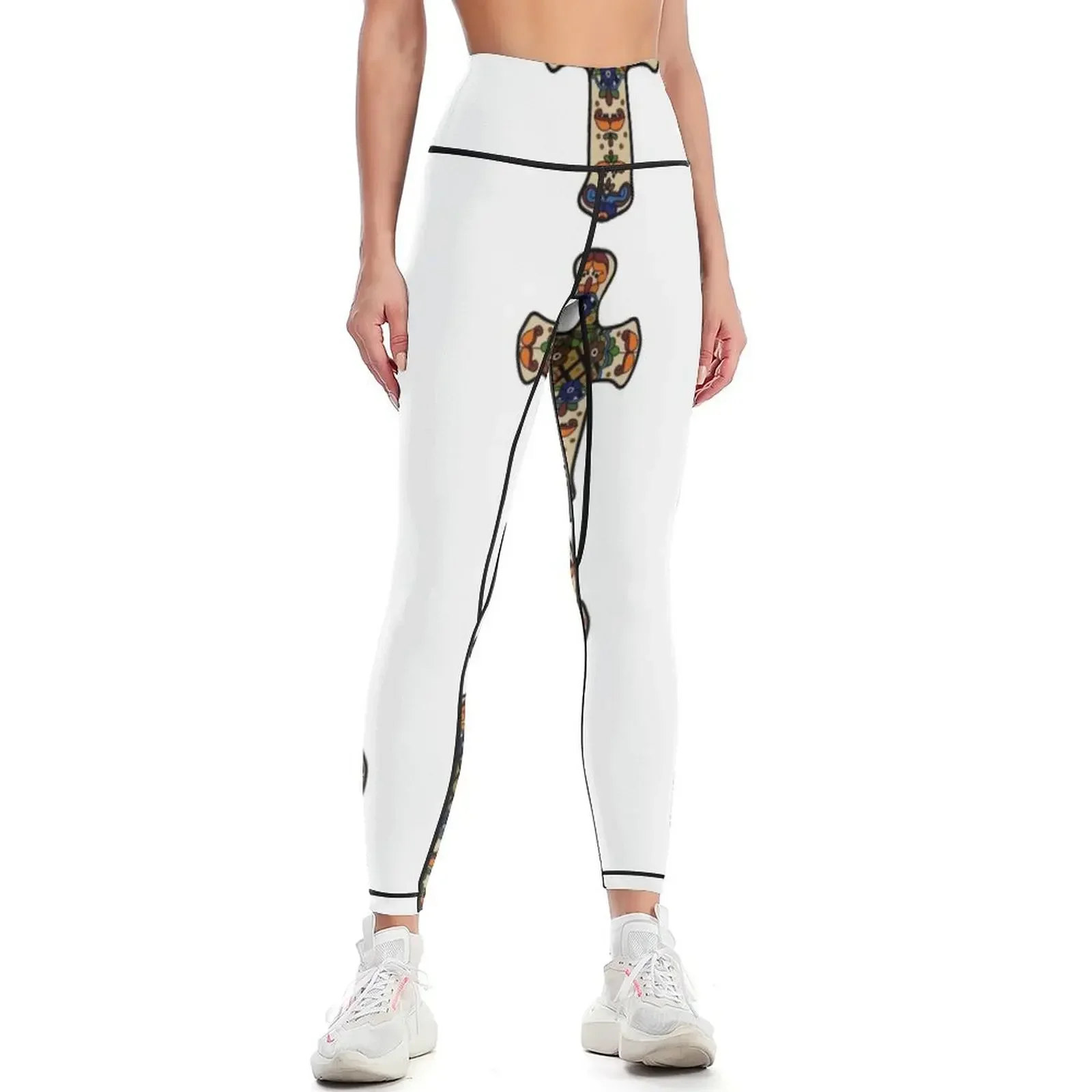 

Talavera inspired art Leggings gym sportswear woman Women's pants Women's sports legings for fitness Womens Leggings