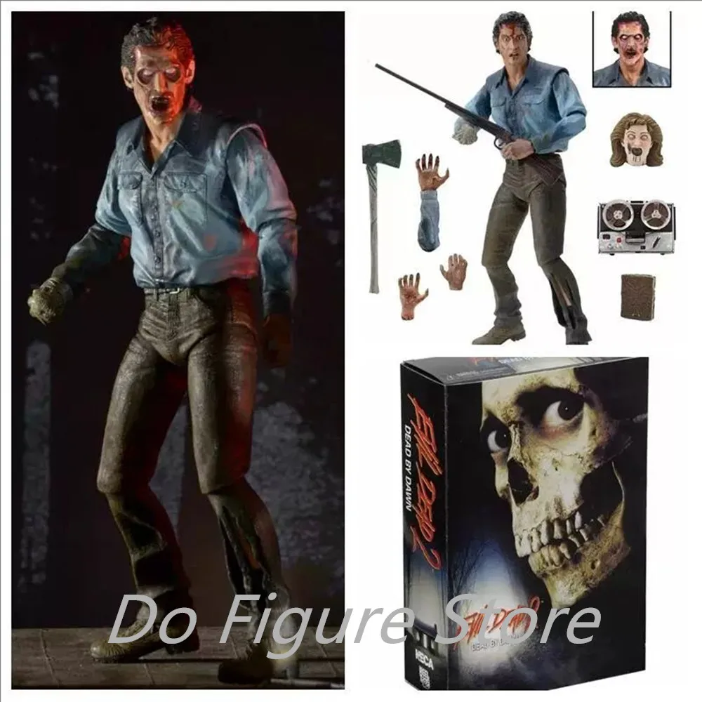 NECA Evil Dead 2 Horror Movie Figure Youth Injured ASH Movable Joint Model Figure Toy Collection Ornament Halloween Gift