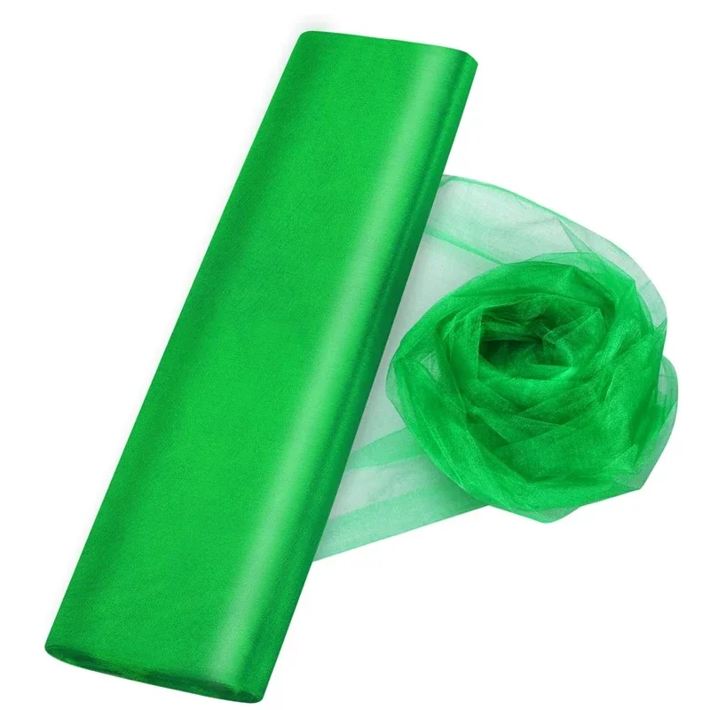 5/10M Organza Tule Stof Kristal Organza Roll, Pure Glanzende Stof Voor Bruiloftsfeest Decor Cadeauverpakking Diy Ambachten