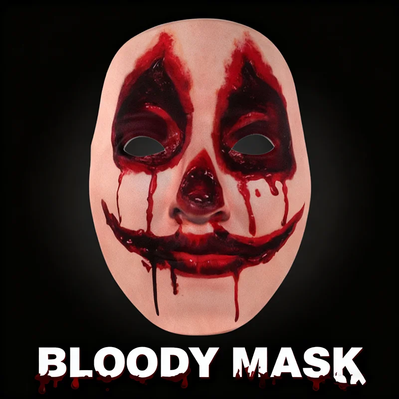 الأظافر المخيفة قناع جمجمة الفم الكبير أقنعة تنكرية للهالوين الدموي للبالغين مزدوجة للبالغين أظافر مزدوجة الدم جمجمة الفم الكبير