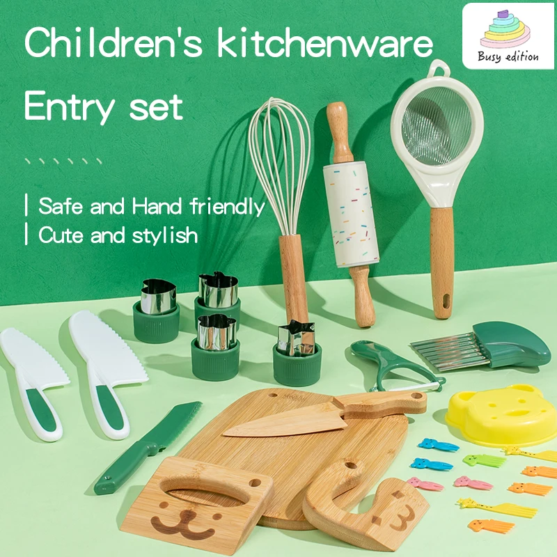 Conjunto de brinquedos de cozinha para crianças definitivos, completo com várias ferramentas de cozinha para que as crianças brincam happamente no chef