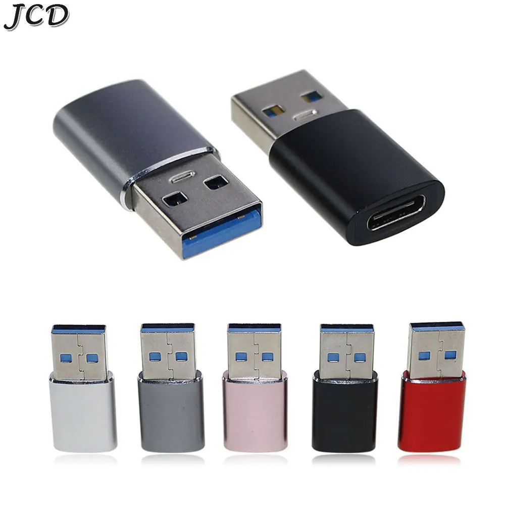 

JCD 1pcs USB 3.0 Type C Male to USB 3.1 Female Connector Converter Adapter Type-c USB Standard Charging Data Transfer