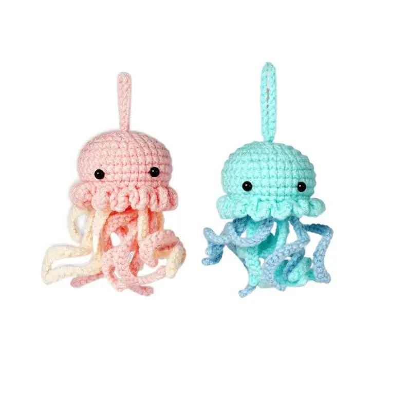 

Handmade Cartoon Jellyfish Crochetdiy Material Package Wholesale Animal Gift Ornaments
