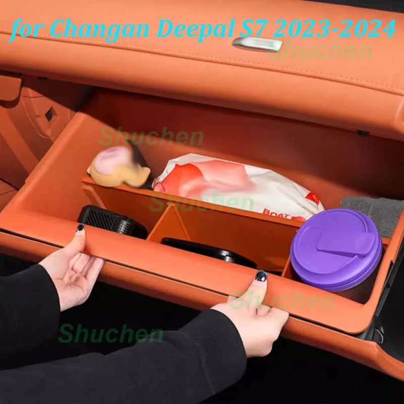 

Car Co-pilot Septum Storage Box for Changan Deepal S7 2023-2024 Separated Silicone Storage Box Stowing Interior Accessories