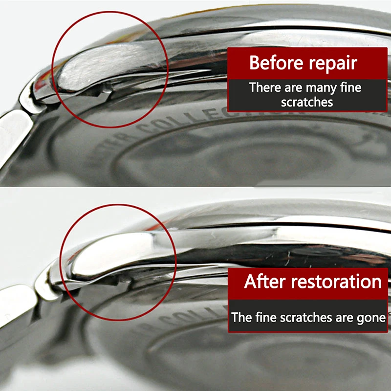 5 قطعة قماش تلميع المعادن عالية الجودة لساعة المجوهرات لوازم إصلاح الخدوش مجموعة إصلاح الخدوش المعدنية #4