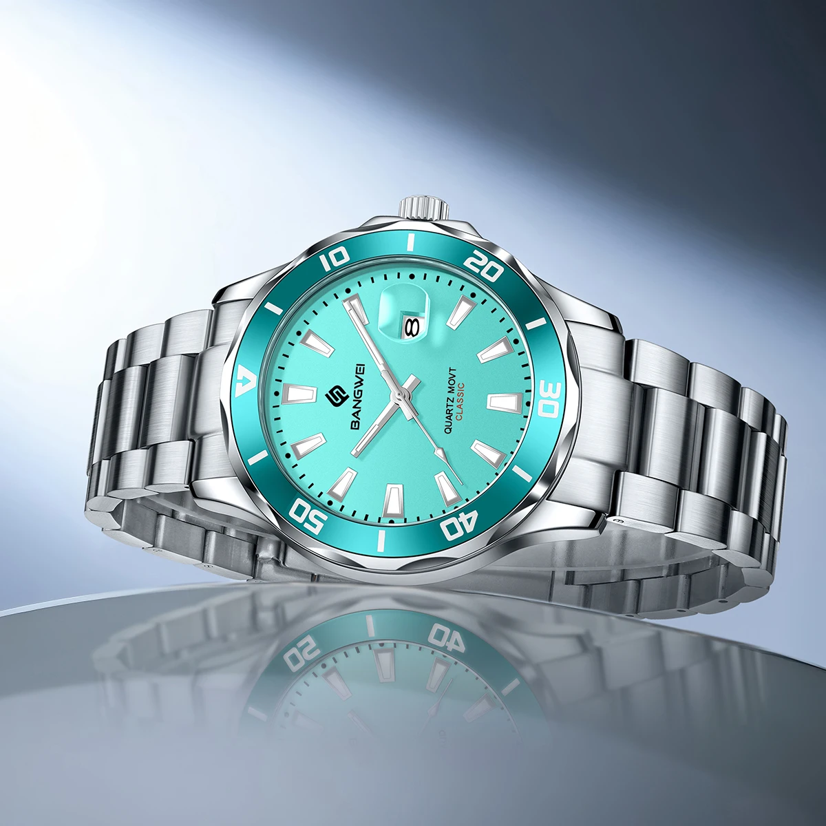 Lige novo relógio masculino marca de luxo relógio de negócios luminoso à prova dwaterproof água masculino calendário homem quartzo relógios pulso relogio masculino