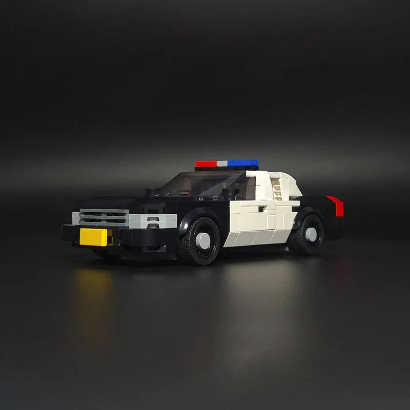 チャンピオンスピードカー MOC ビルディングブロック モジュール式警察追跡機 テクノロジーブロック クリスマス DIY おもちゃ 組み立てギフト