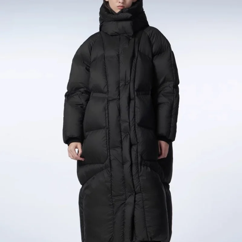 Thick Long Puffer Coats for Women, Hooded Jackets, Windproof Warm Outerwear, Extreme Cold, Winter, 2023, 2024