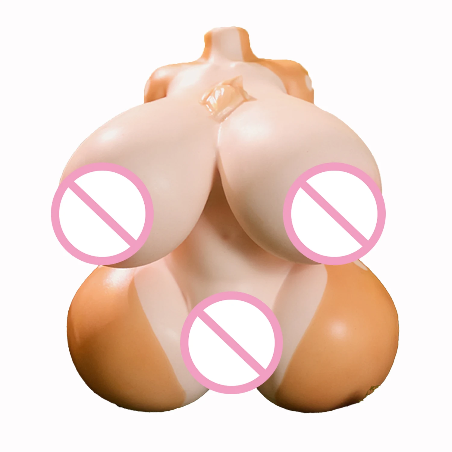 Lana Doe Deer torso sex doll Large breasts soft platinum silicone double-channel half-body sex toy adult male masturbation use
