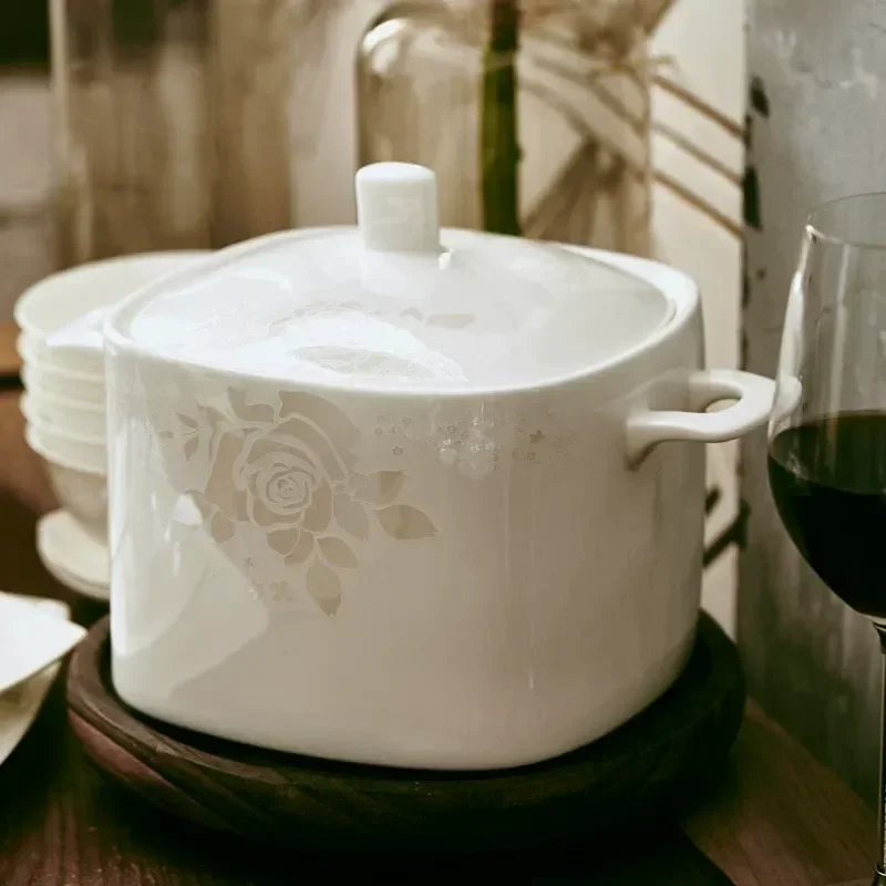 58 Piece Jingdezhen Bone China Tableware Set Dishes and Bowls Practical Household Dinnerware New Simple Style Wedding Gift