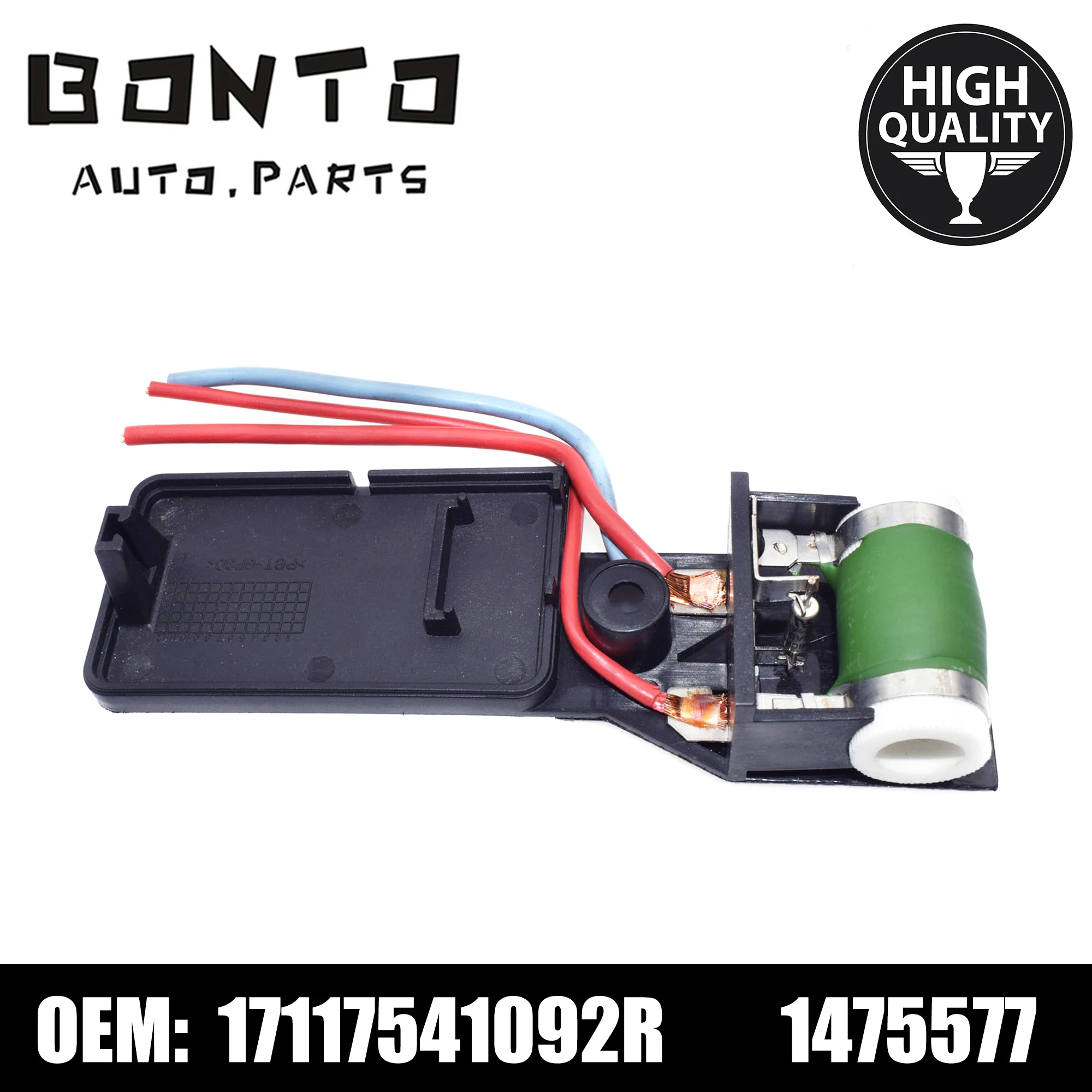 BONTO Car Engine Radiator Cooling Fan Motor Resistor For Mini Cooper 2003-2008 Replace 1475577 2754854 17117541092R