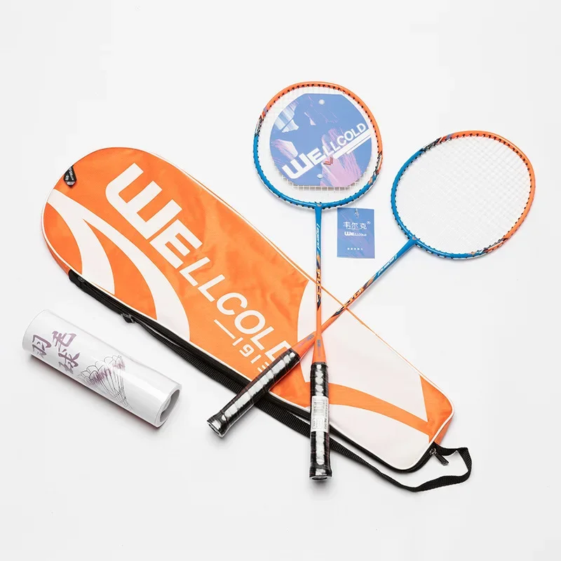 Badminton Racket Beginner Training General Racket Ferroalloy Integrated Material Adult Student Badminton Racket Set