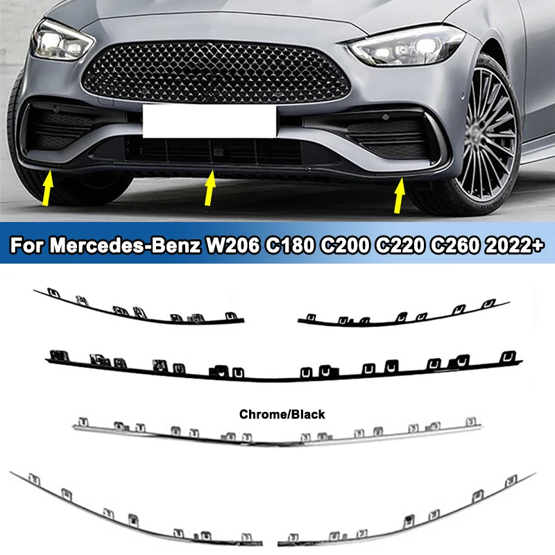 For Mercedes-Benz W206 C180 C200 C220 C260 2022+ Front Bumper