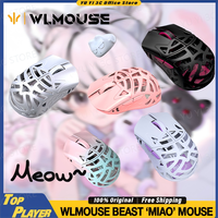 Wlmouse Beast Miao Gaming Mouse Mewo Design RGB 8K Dongle Pixart3950HS 31g Lightweight Customized Optical Mechanical Microswitch