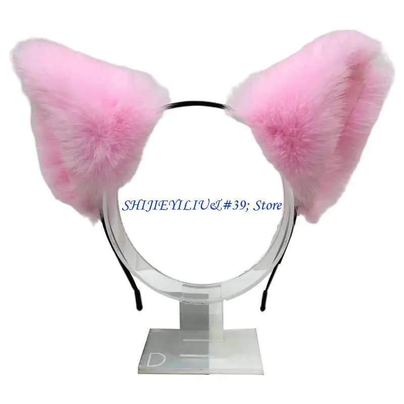 

E21F Women Animals for Cat Ears for Head Hoop Make Up Ornaments Festival Party Hair D