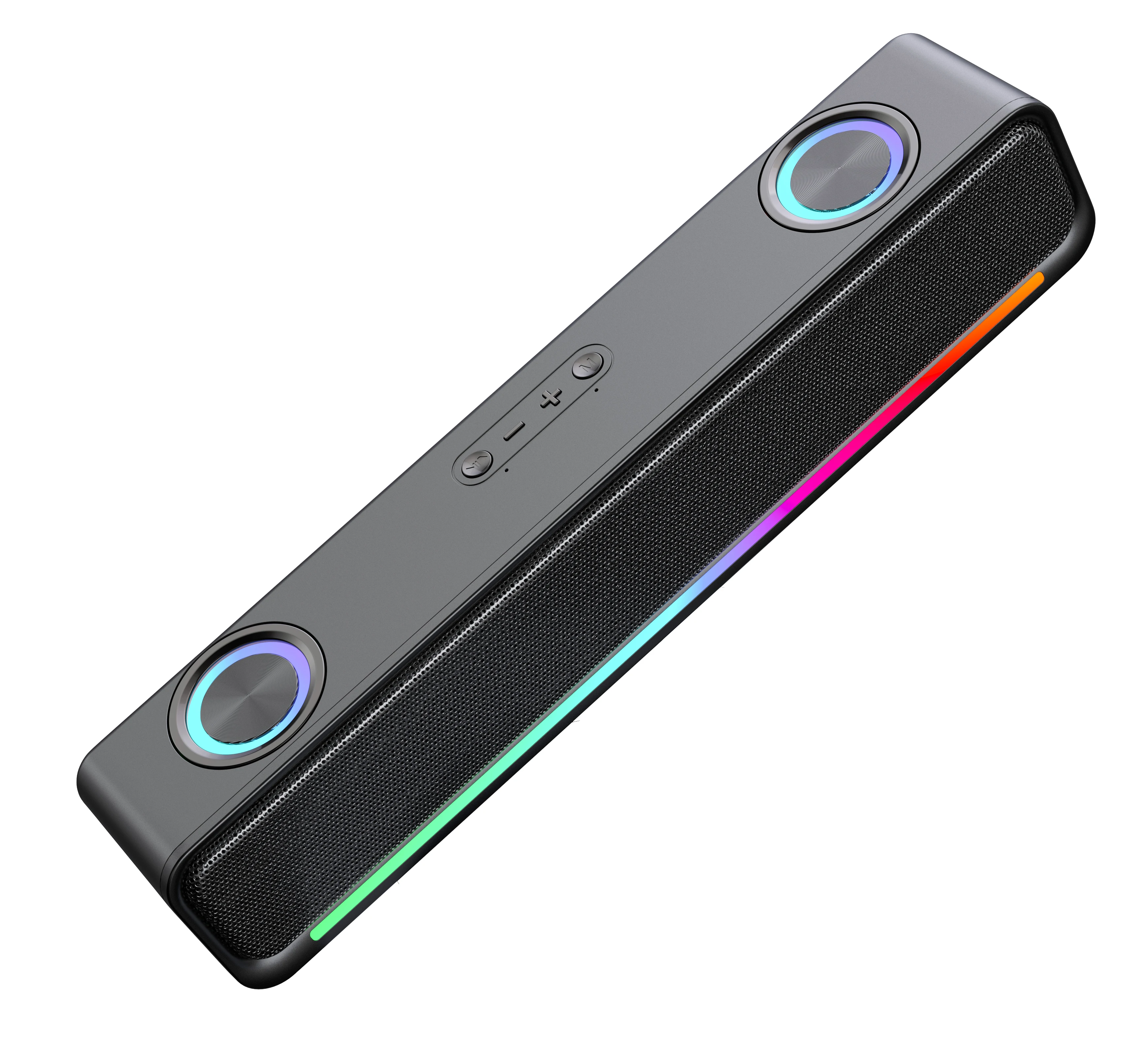 Wholesale BT358 Game Speaker  for Computer PC BT Wireless Speakers Sound bar for TV Sound Bar with for TV  with RGB Lights