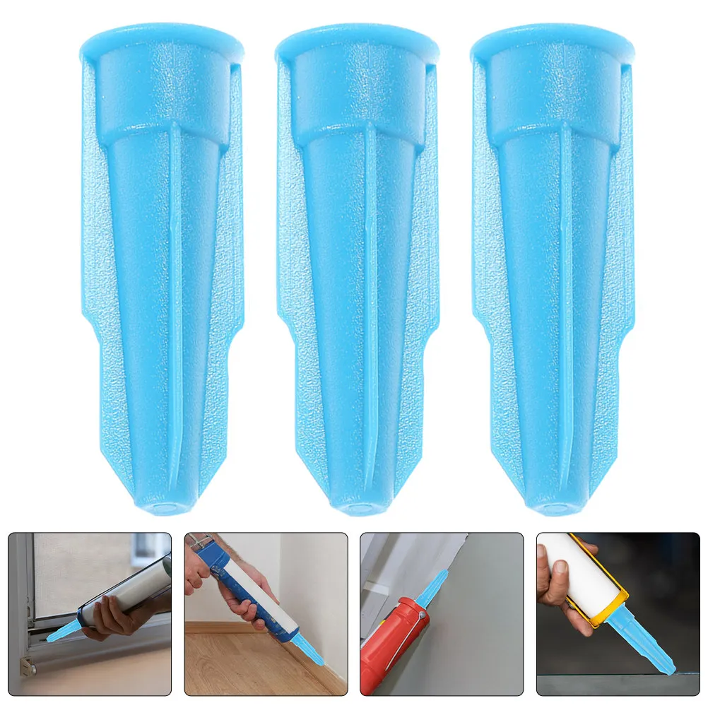 12Pcs Caulk Tool Tube Tip Covers Caulk Saver Sealer Caps Precise Flow Control for Windows Doors Caulking Plug Cover Sealer